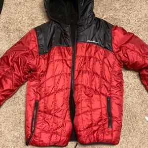 eddie bauer reversible puffer jacket